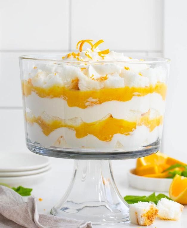 Layered Orange Curd Trifle