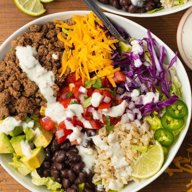 Lazy Day Beef Taco Bowls