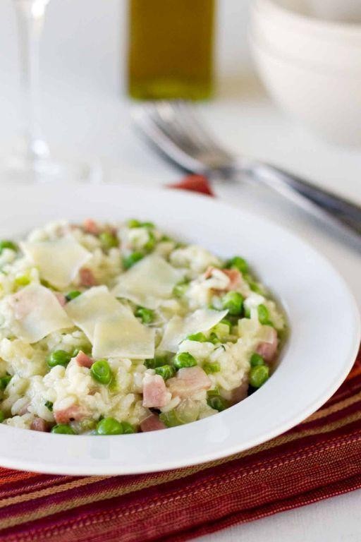 Leftover Ham and Pea Risotto