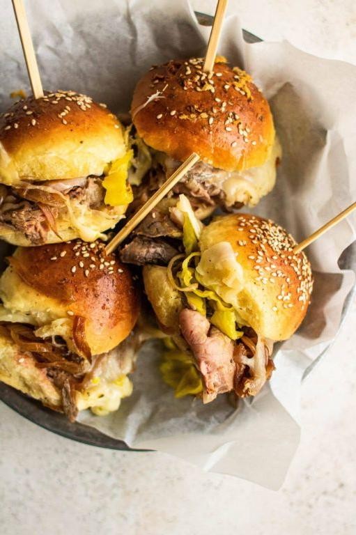 Leftover Italian Beef Sliders