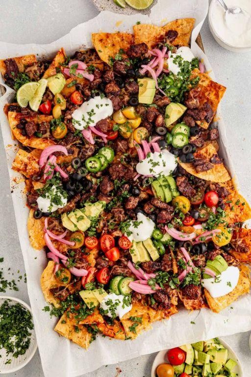 Leftover Sirloin Steak Nachos