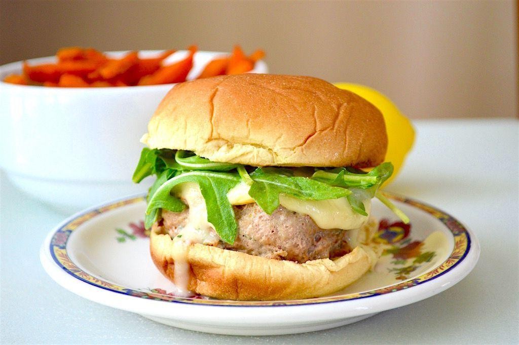 Lemon Basil Turkey Burgers