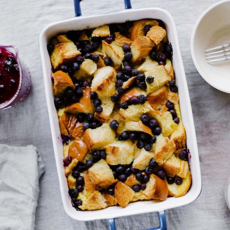 Lemon Blueberry Breakfast Casserole