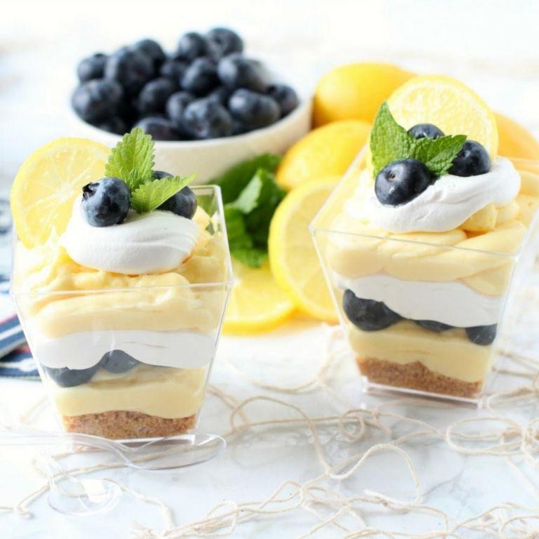 Lemon Blueberry Cream Cheese Parfait