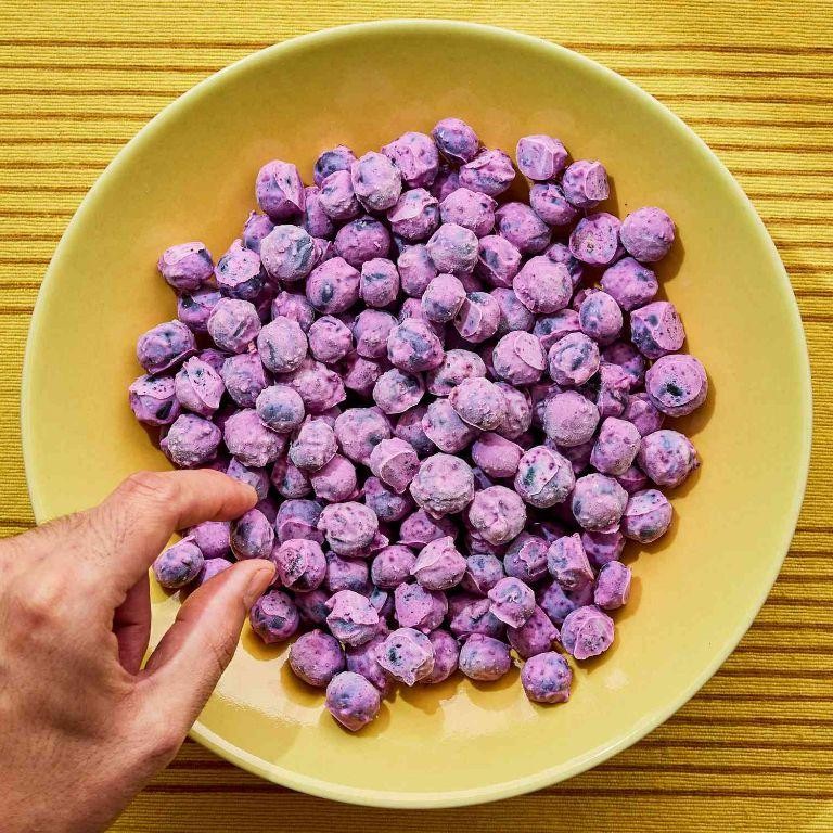 Lemon Blueberry Frozen Yogurt Pops
