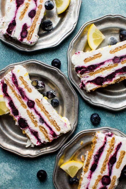 Lemon Blueberry Icebox Cake