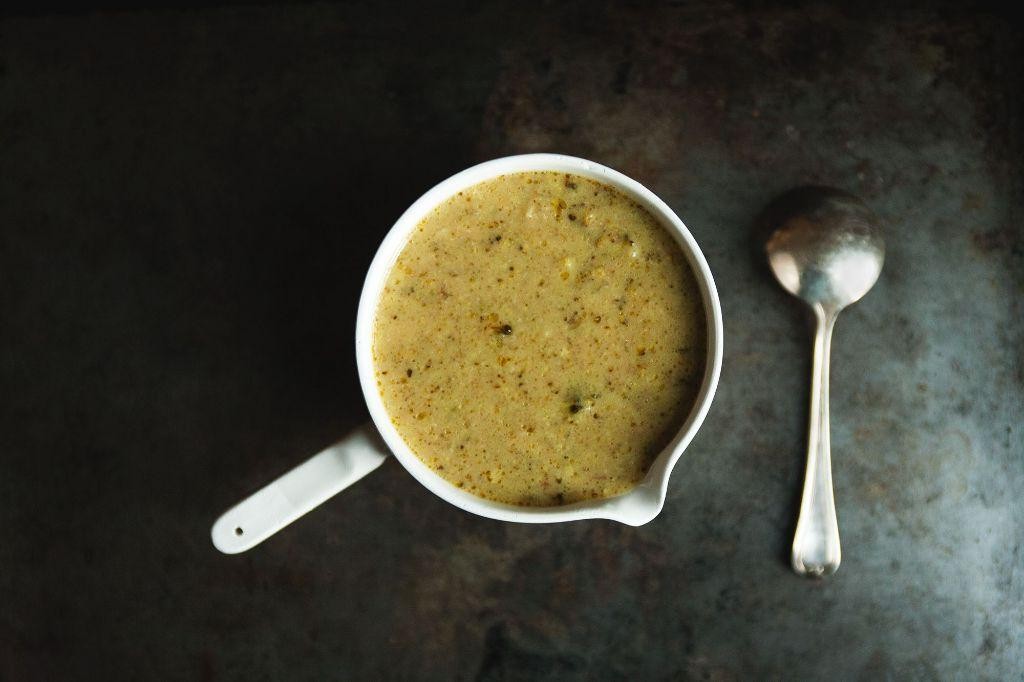 Lemon Broccoli Parmesan Soup