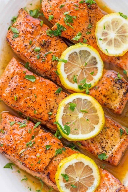 Lemon Butter Seared Salmon