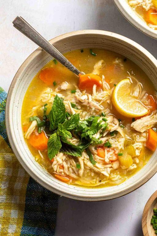 Lemon Chicken and Ginger Soup