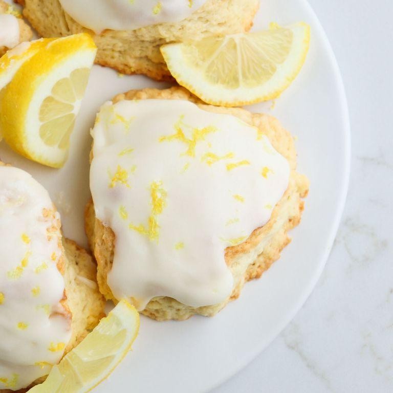 Lemon Coffee Creamer Scones