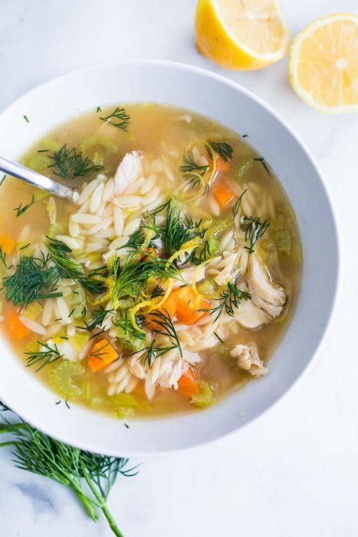 Lemon Dill Chicken Orzo Pilaf