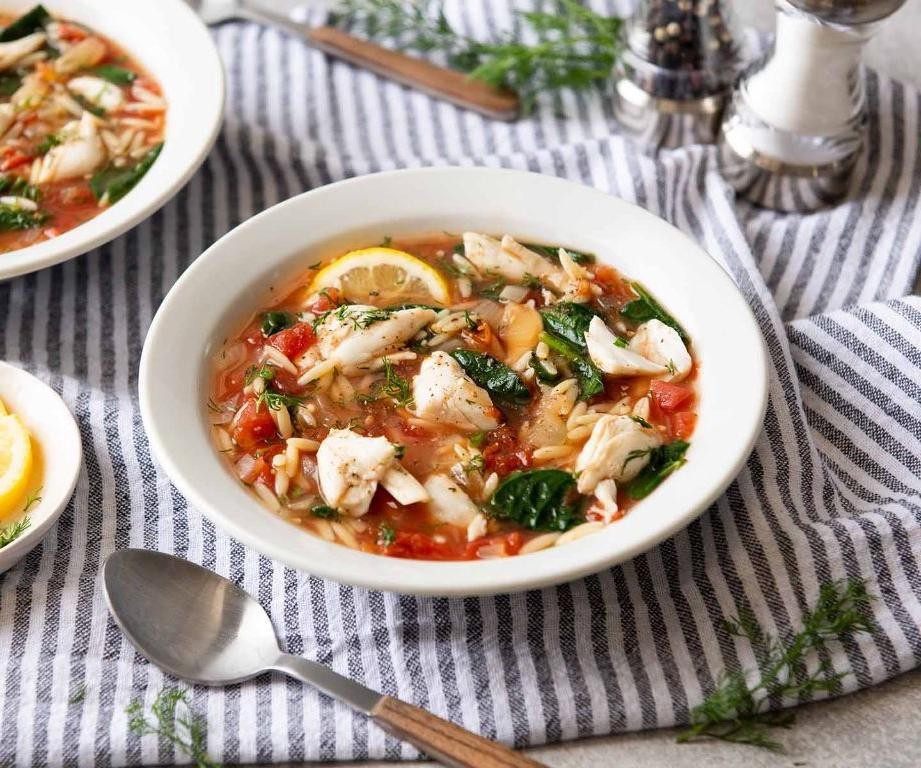 Lemon Dill Crab Chowder