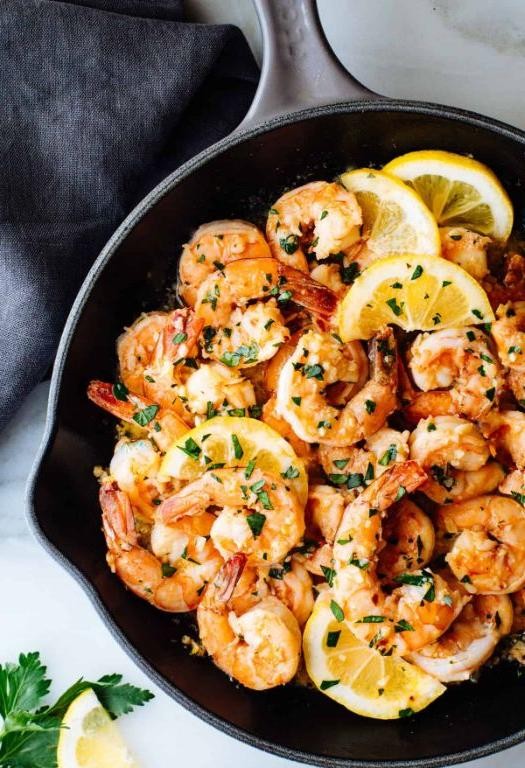 Lemon Garlic Battered Shrimp