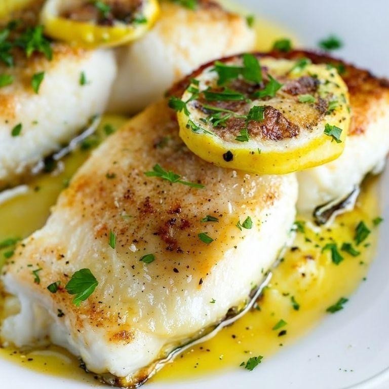 Lemon Garlic Butter Baked Cod