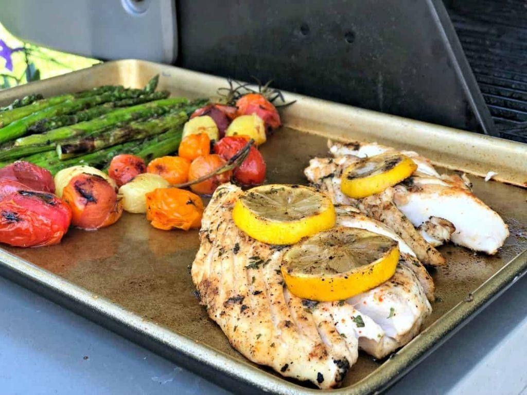 Lemon Garlic Butter Grilled Snapper