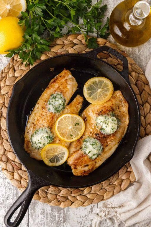 Lemon Garlic Butter Skillet Tilapia