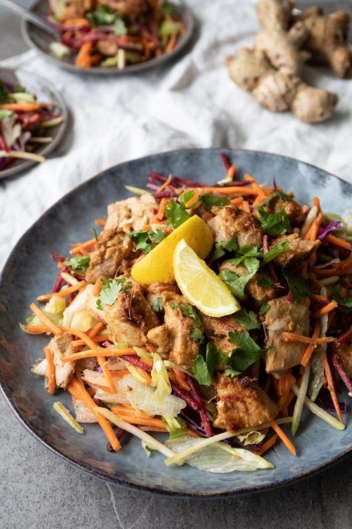 Lemon Ginger Chicken Salad Vinaigrette