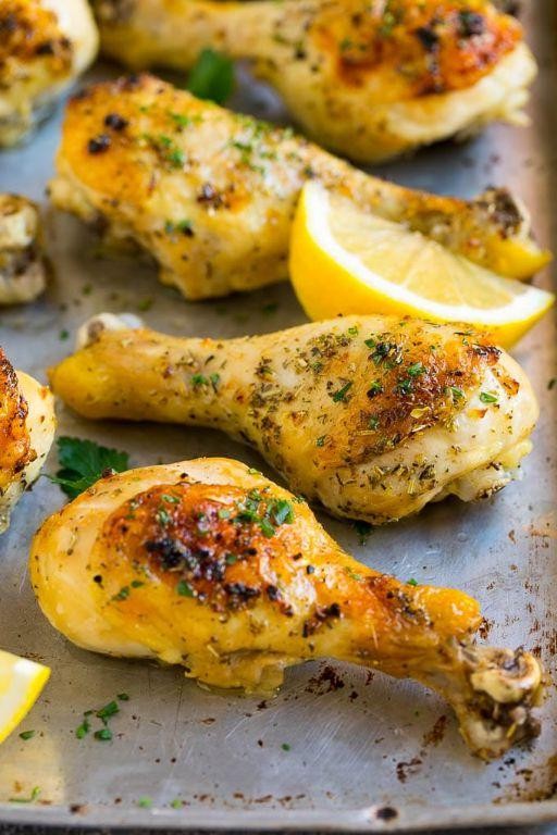 Lemon Herb Baked Drumsticks