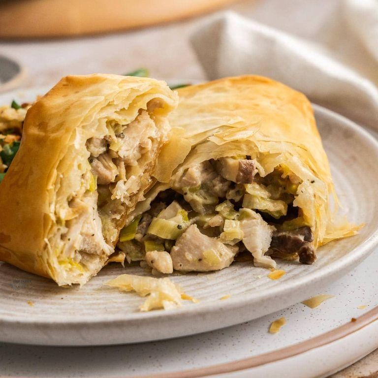 Lemon Herb Chicken Filo Parcels