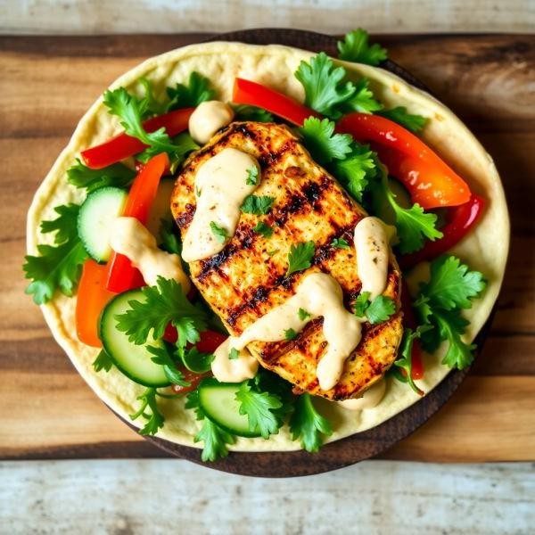 Lemon Herb Chicken Filo Wraps