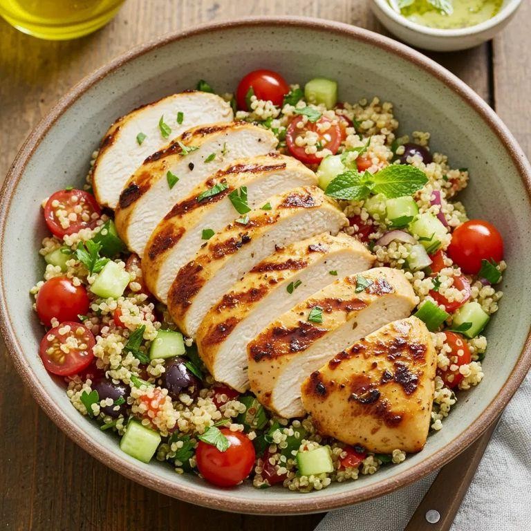 Lemon Herb Chicken Quinoa Salad