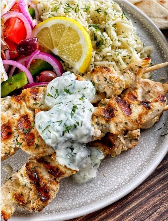 Lemon Herb Chicken Souvlaki