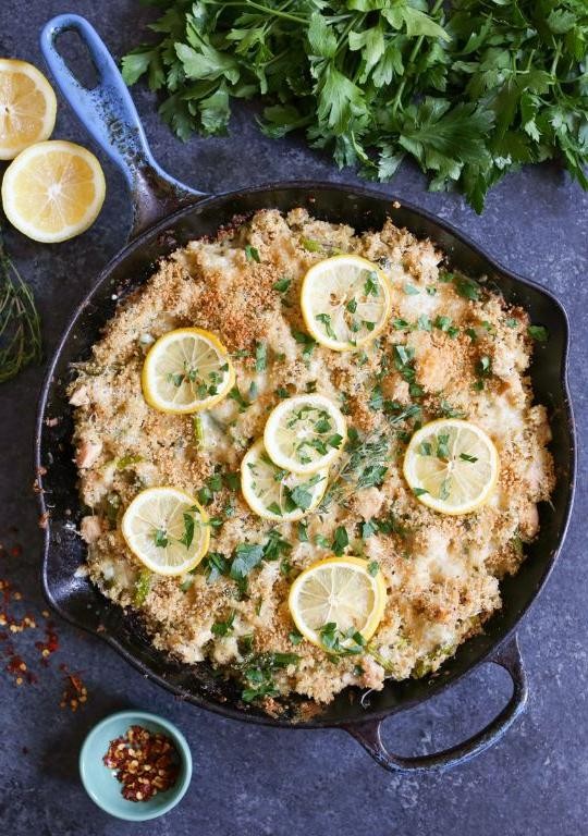 Lemon Herb Chicken and Quinoa Casserole