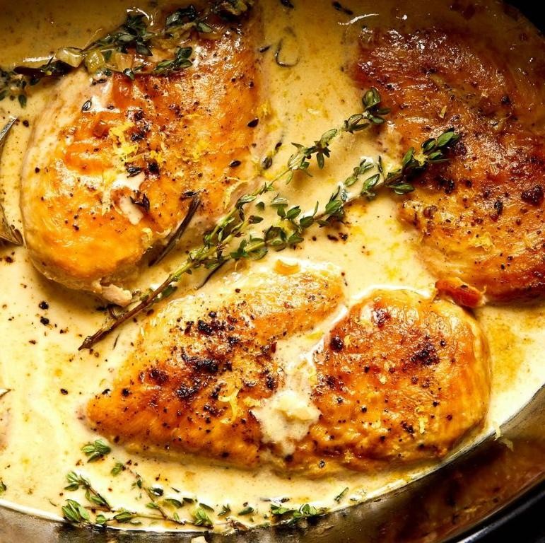Lemon Herb Crock Pot Chicken Tenders