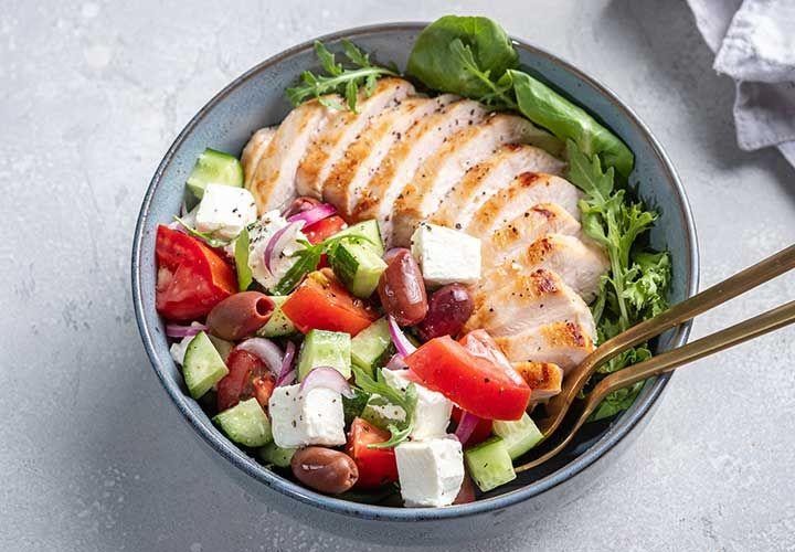 Lemon Herb Grilled Chicken Salad