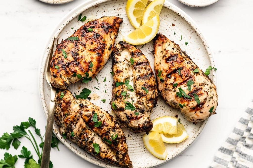 Lemon Herb Grilled Chicken Strips