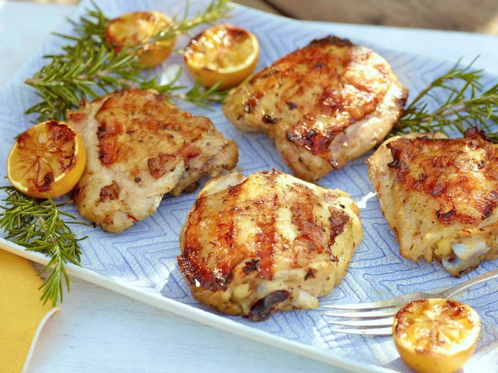 Lemon Herb Grilled Chicken Thighs