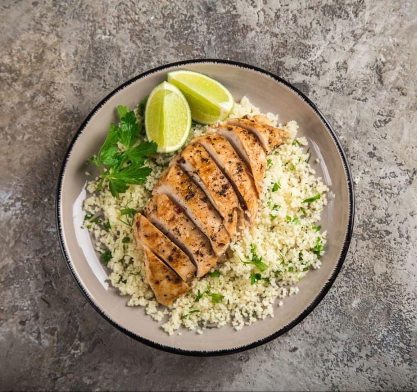 Lemon Herb Grilled Pickerel with Couscous