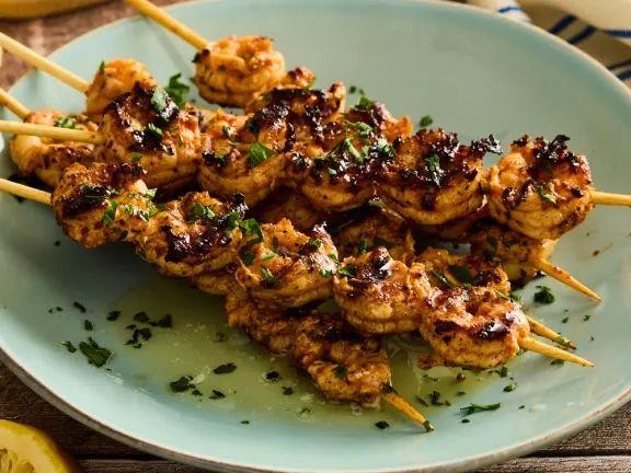 Lemon Herb Grilled Shrimp Skewers