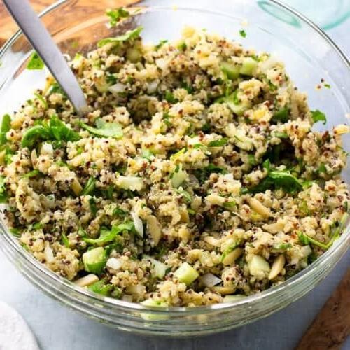 Lemon Herb Quinoa and Feta Salad
