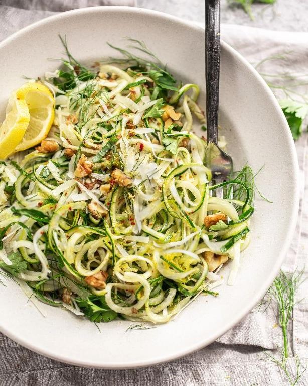 Lemon Herb Zucchini Noodles