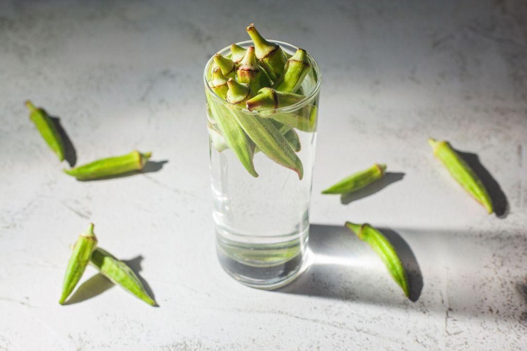 Lemon Infused Okra Water