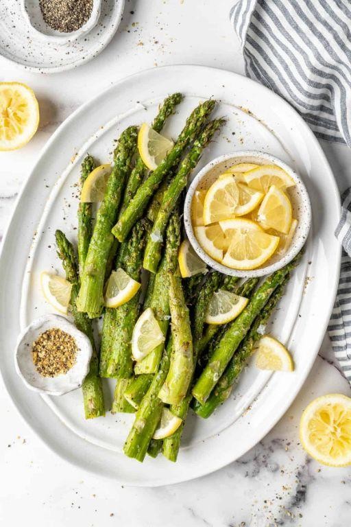 Lemon Pepper Air Fryer Asparagus