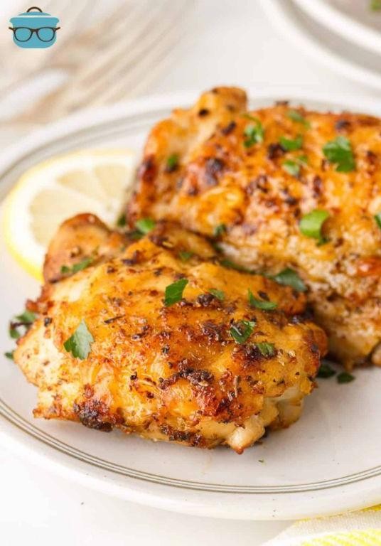 Lemon Pepper Air-Fried Chicken Thighs