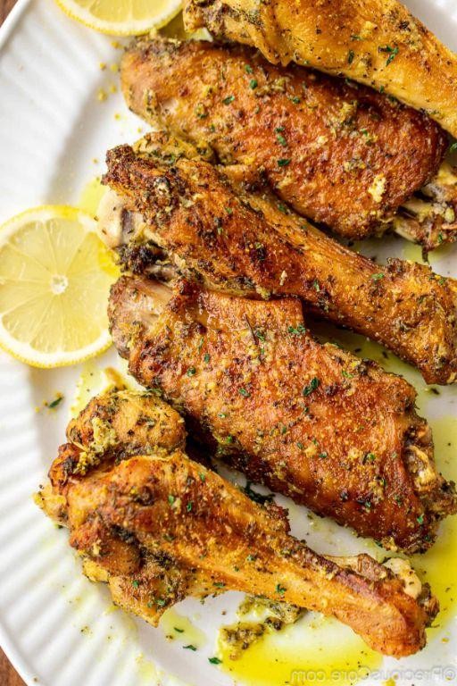 Lemon Pepper Fried Turkey Wings