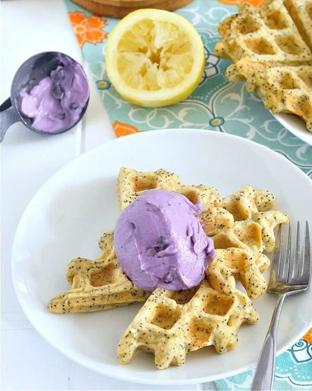 Lemon Poppy Seed Gluten-Free Waffles