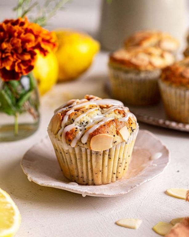 Lemon Poppy Seed Vegan Muffins