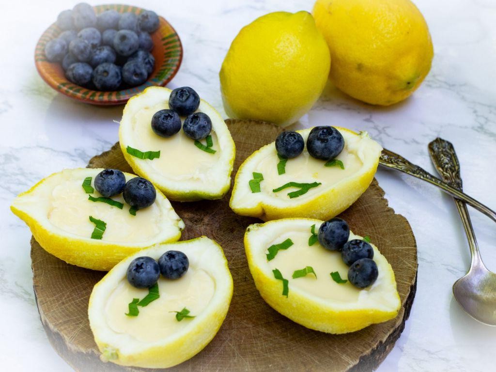 Lemon Posset with Berries