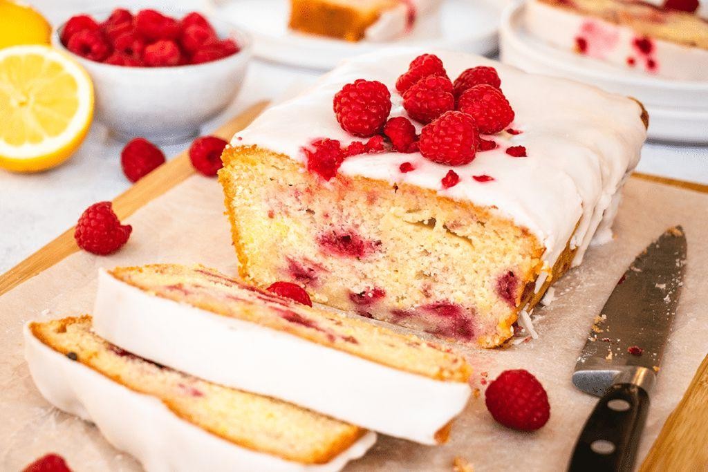 Lemon Raspberry Drizzle Cake