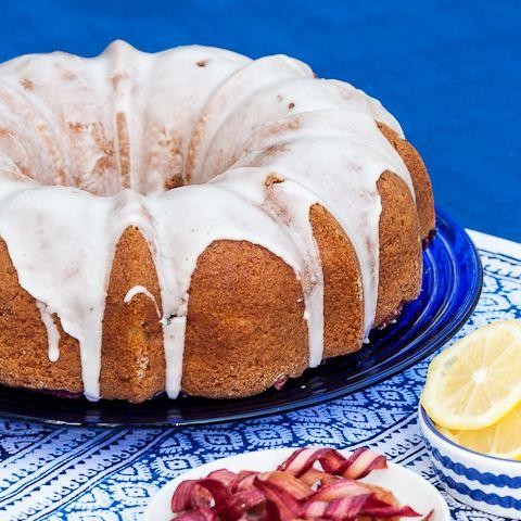 Lemon Rhubarb Bundt Cake