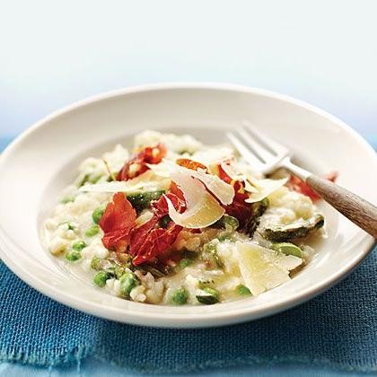 Lemon Ricotta and Pea Risotto