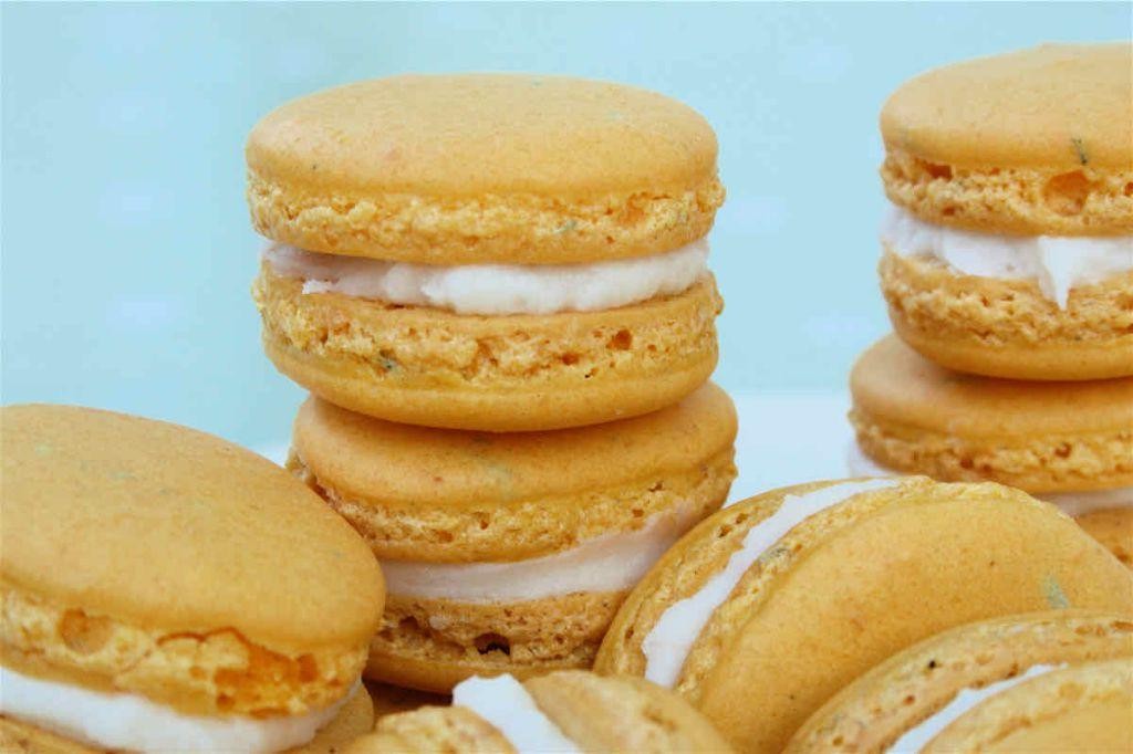 Lemon Rosemary Scented Macarons