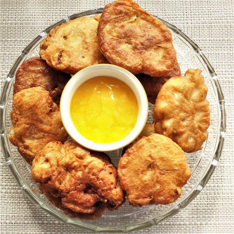 Lemon Zest Banana Fritters
