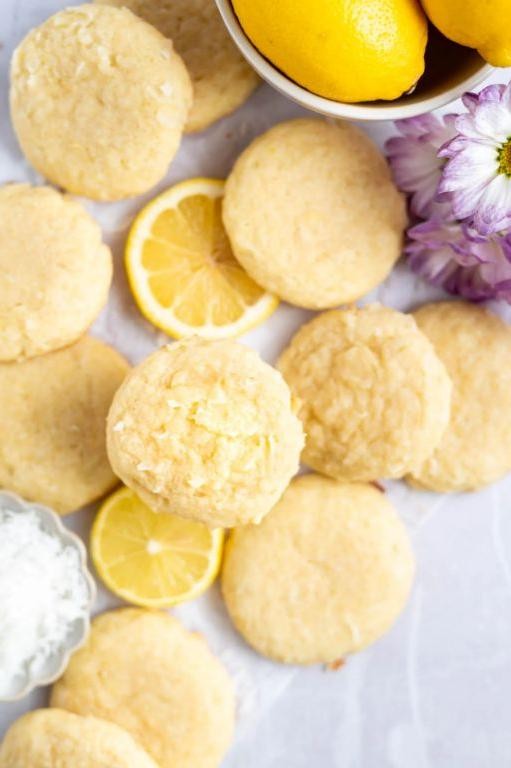 Lemon Zest Coconut Cookies