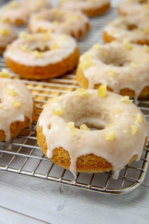 Lemon Zest Glazed Donuts