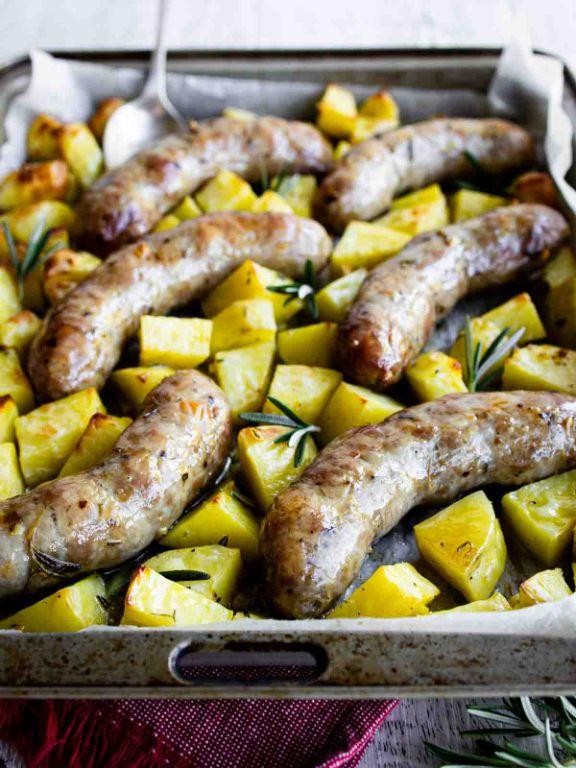 Lemon Zest and Thyme Oven Baked Bratwurst